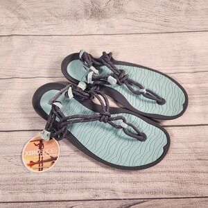 Xero Shoes Aqua Cloud Women's 9 Blue Glow Minimalist Barefoot Sport Sandals
